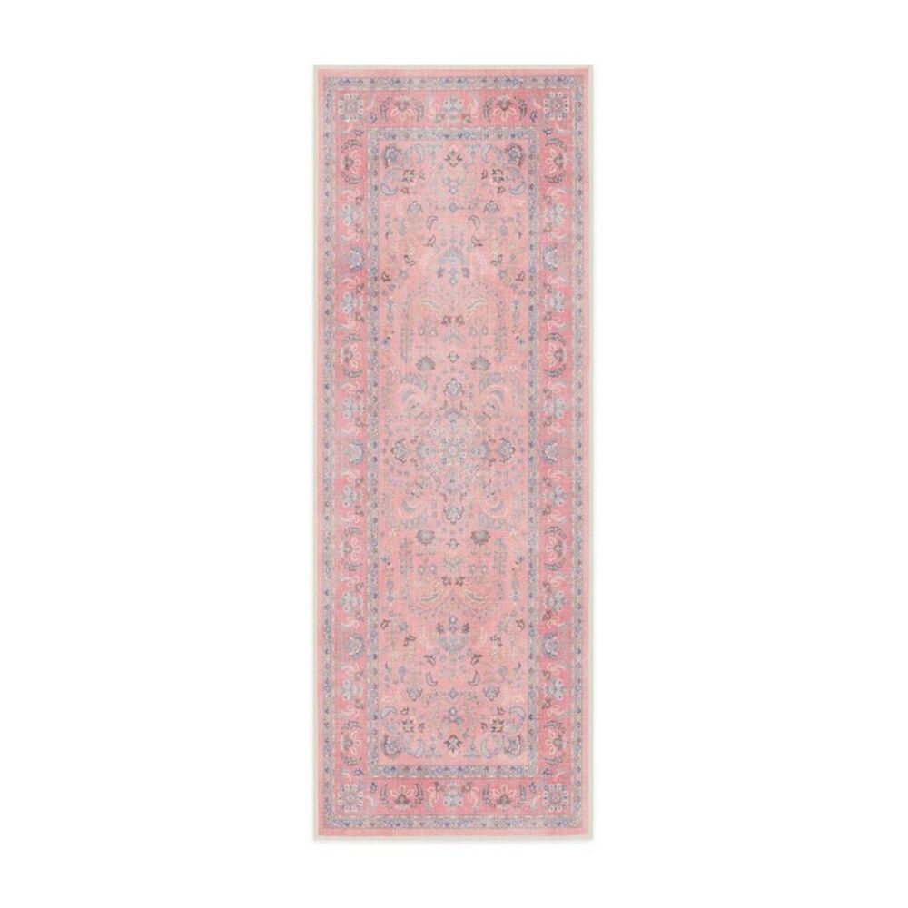 Ruggable 2'x7' Washable Bridgerton Debutante's Dream Runner Rug Rose